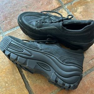 Bershka Black Platform Sneakers